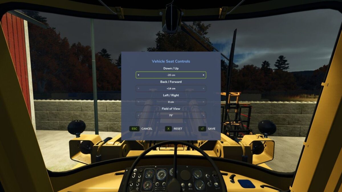 Vehicle Seat Controls v 1.0.0.1
