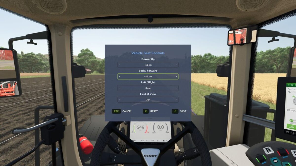 Vehicle Seat Controls v 1.0.0.1