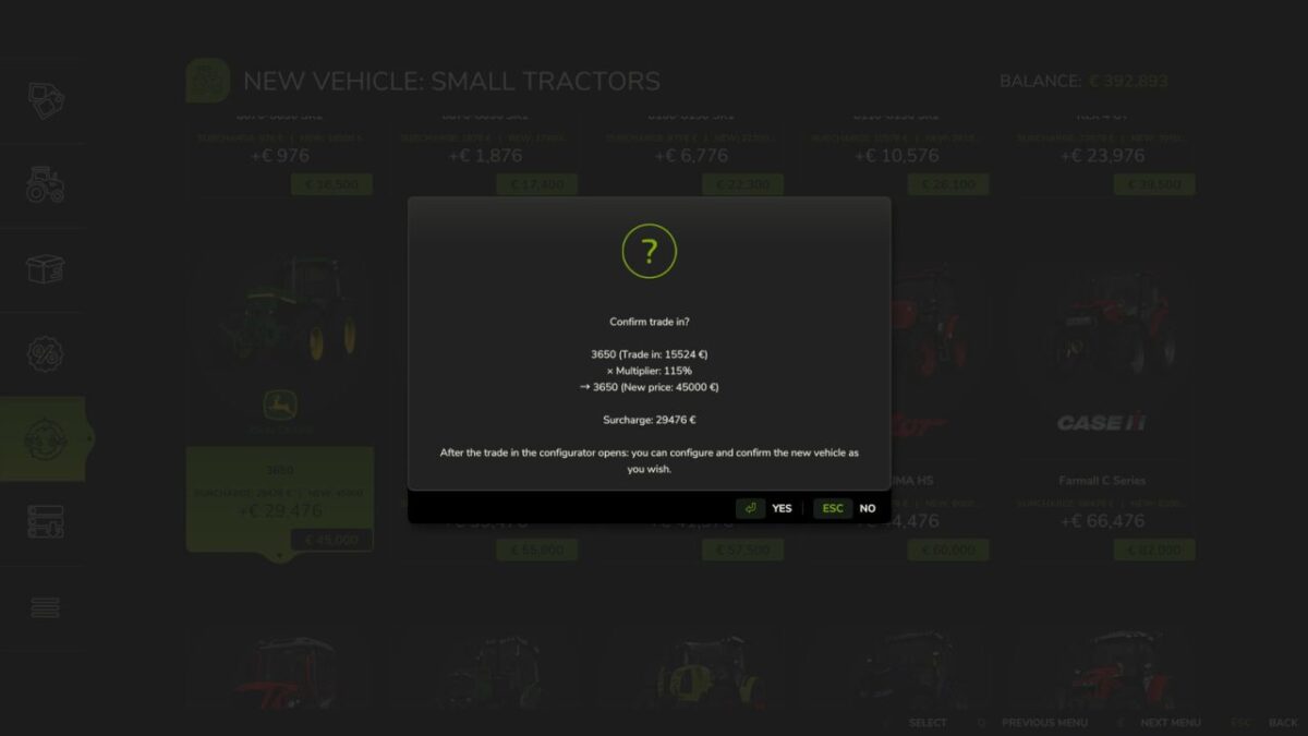 Vehicle Trade in v 1.0