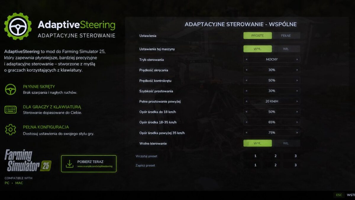 Adaptive Steering v 1.2