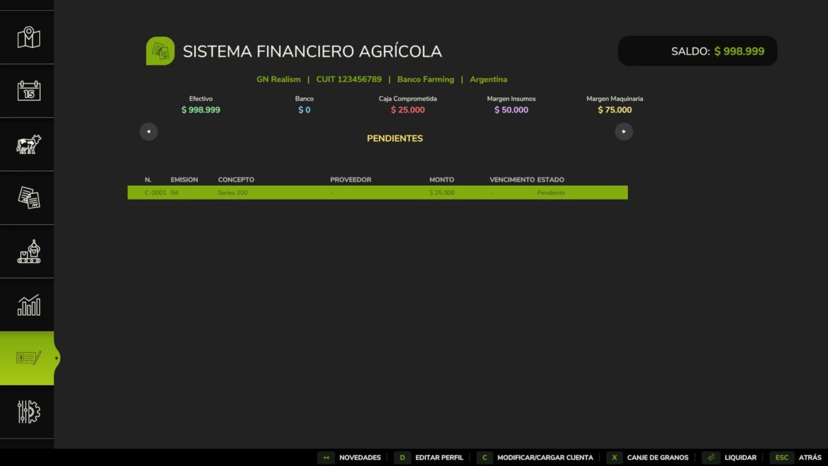 Agricultural Financial System v 1.0