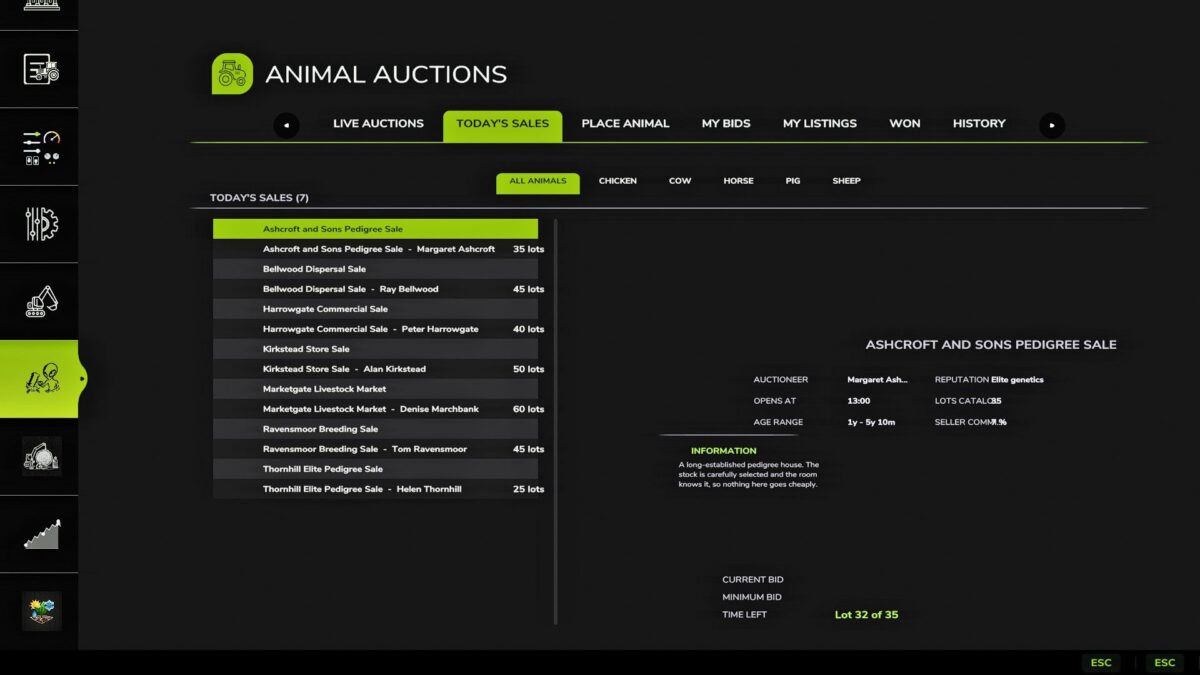 Animal Auctions v 1.0