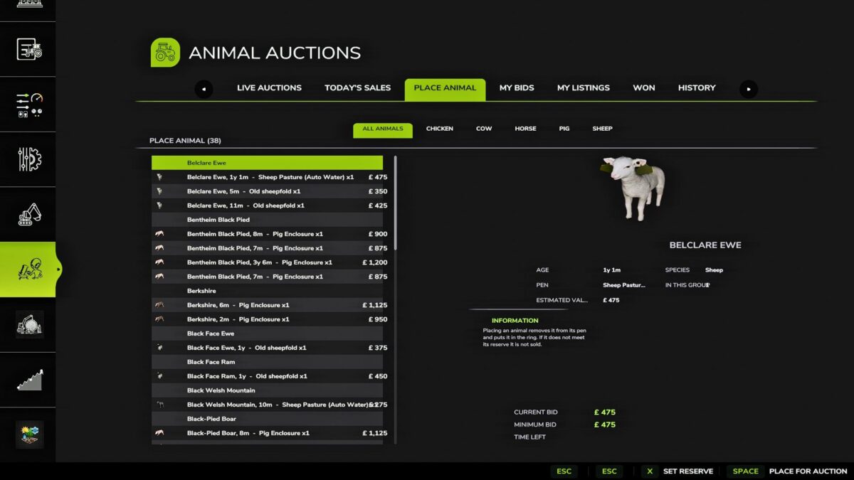Animal Auctions v 1.0