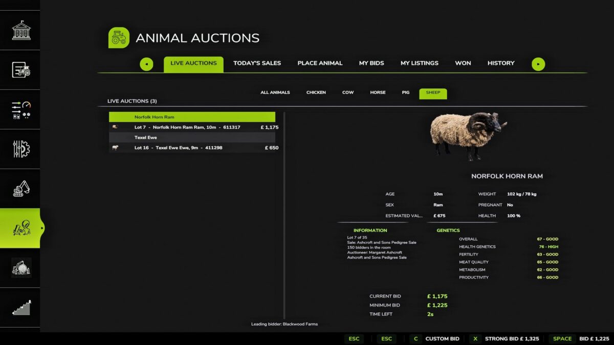 Animal Auctions v 1.0