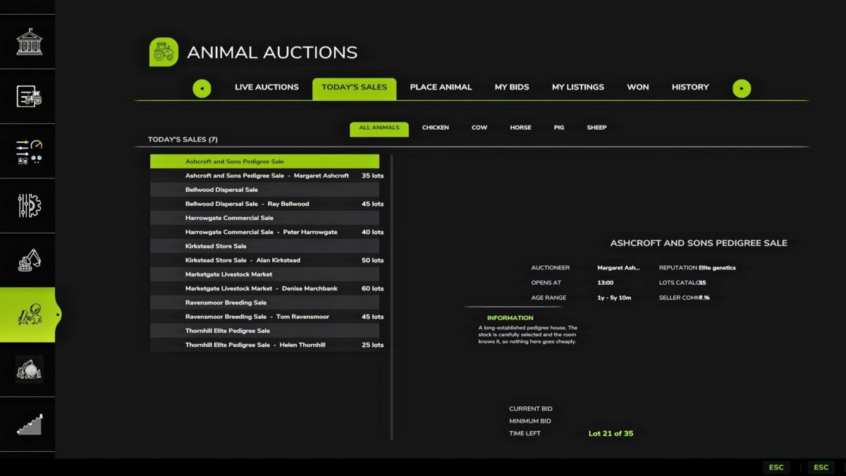 Animal Auctions v 1.0