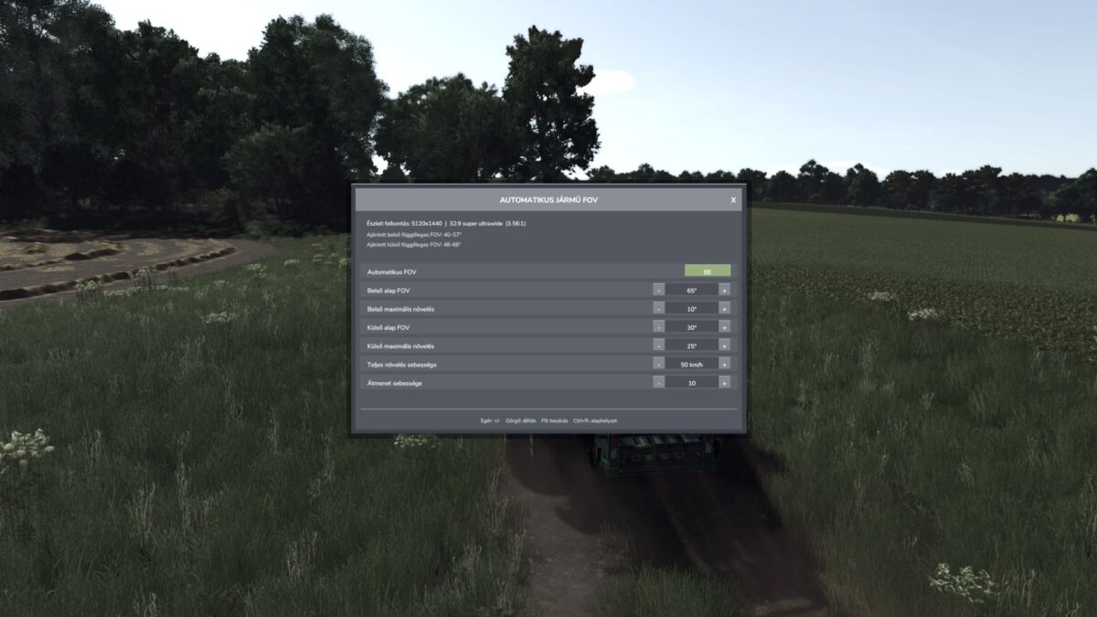 Automatic Vehicle FOV v 1.3