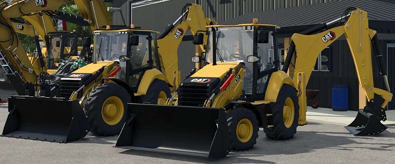 Cat Backhoe Loaders Pack v 1.0