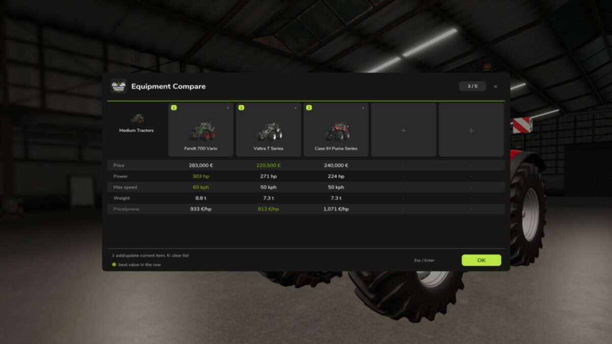 Equipment Compare v 1.0.3.0