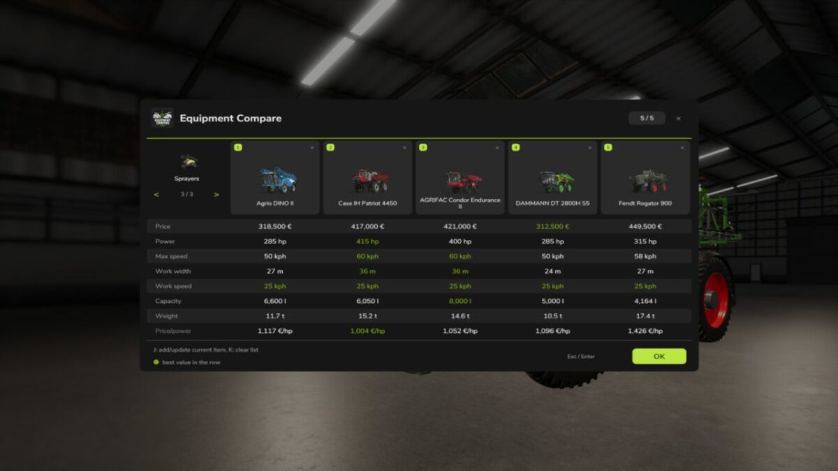 Equipment Compare v 1.0.3.0