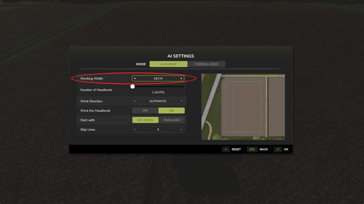 Fertilizer Work width v 1.1
