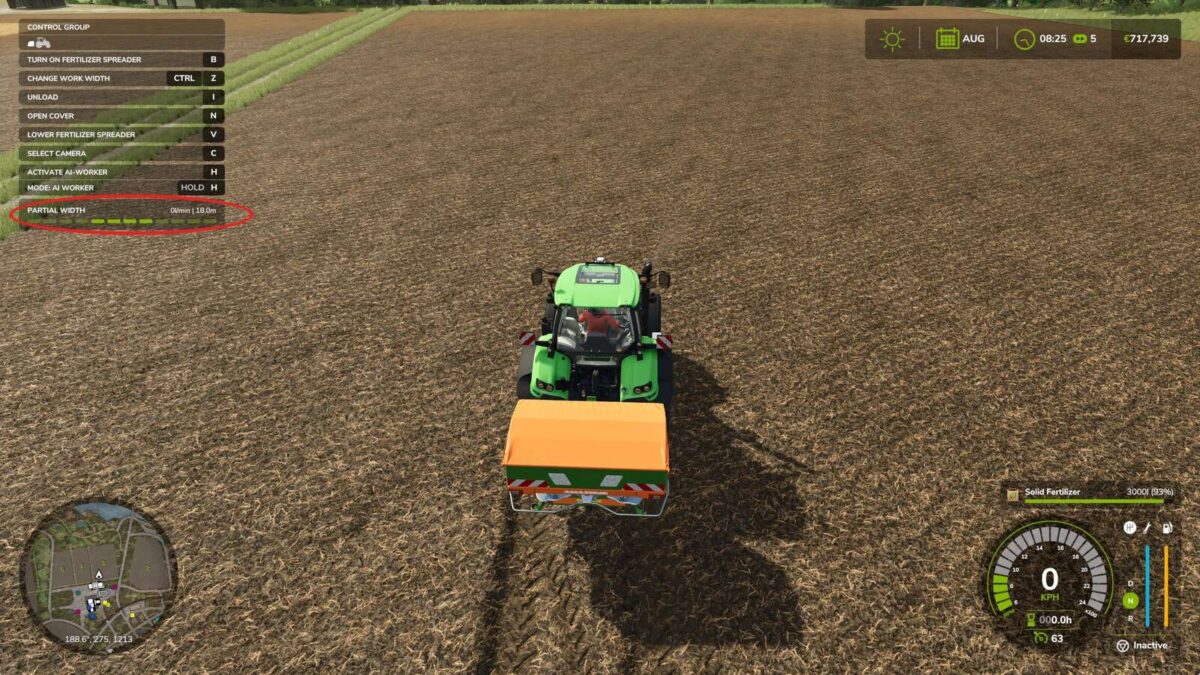 Fertilizer Work width v 1.1
