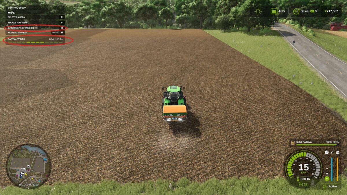 Fertilizer Work width v 1.1