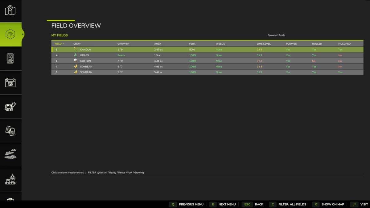 Field Overview v 1.0