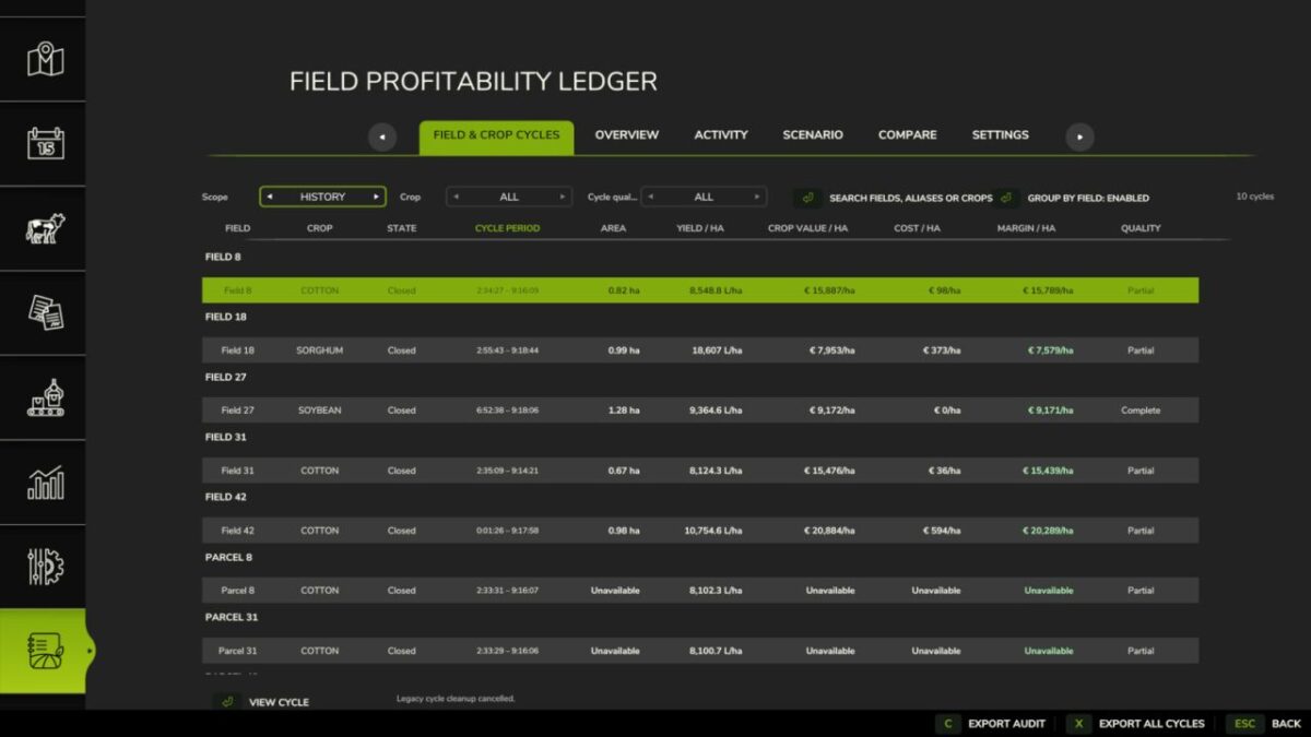 Field Profitability Ledger v 1.0