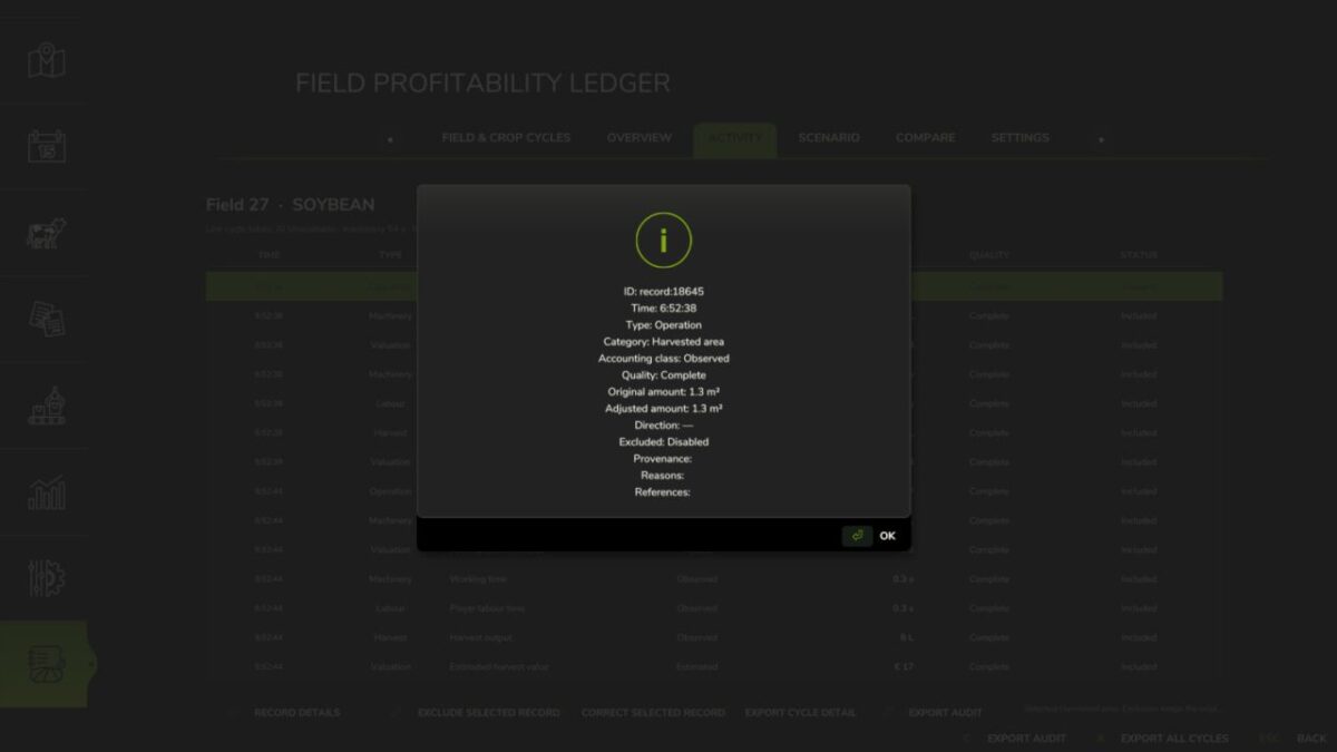 Field Profitability Ledger v 1.0