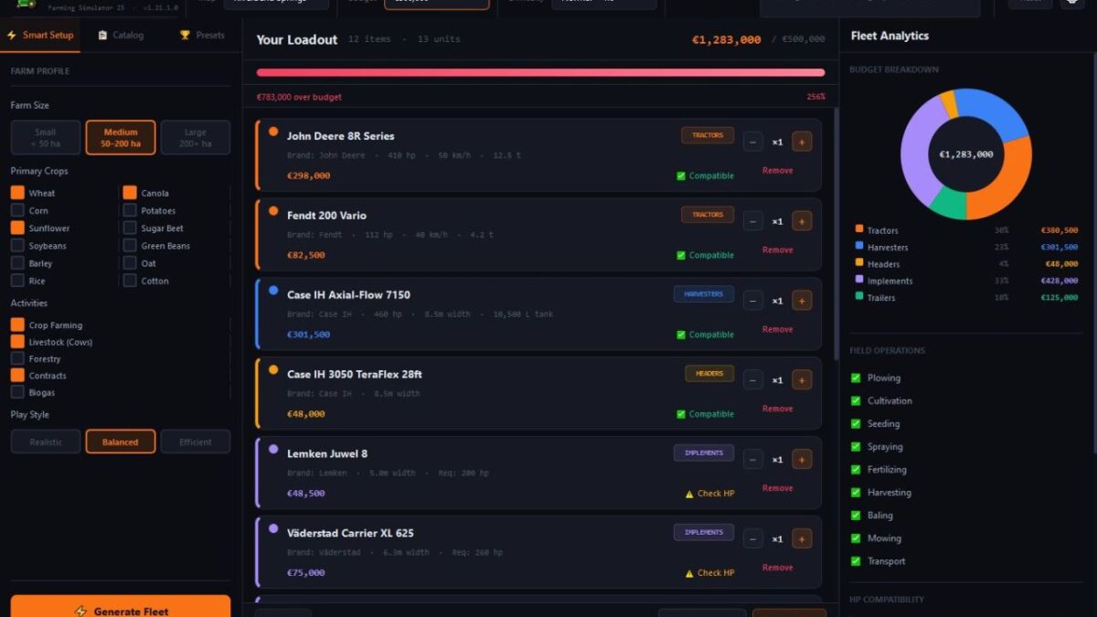 Fleet Planner v 1.0
