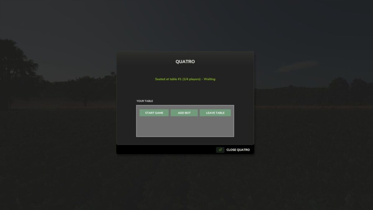Quatro the Card Game v 1.0