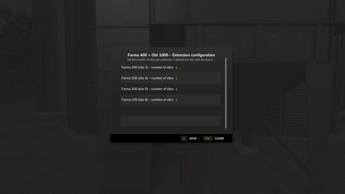 RealSilo – Realistic Silo Compartments v 1.0
