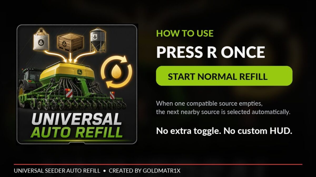 Universal Seeder Auto Refill v 1.0.1.0