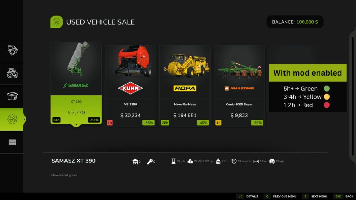 Used Sales Time Left v 1.0.1.0
