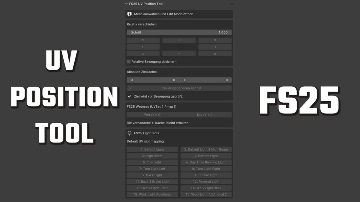 Blender Add-on UV Position Tool v 1.0.0.1