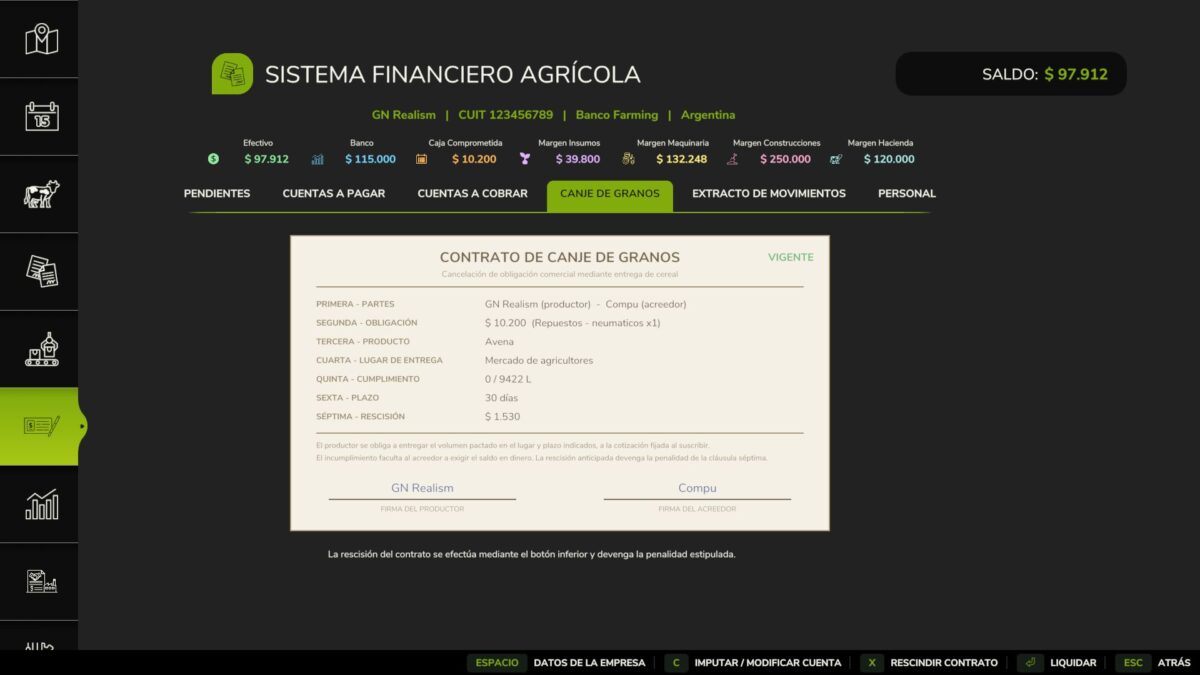 Agricultural Financial System v 1.2