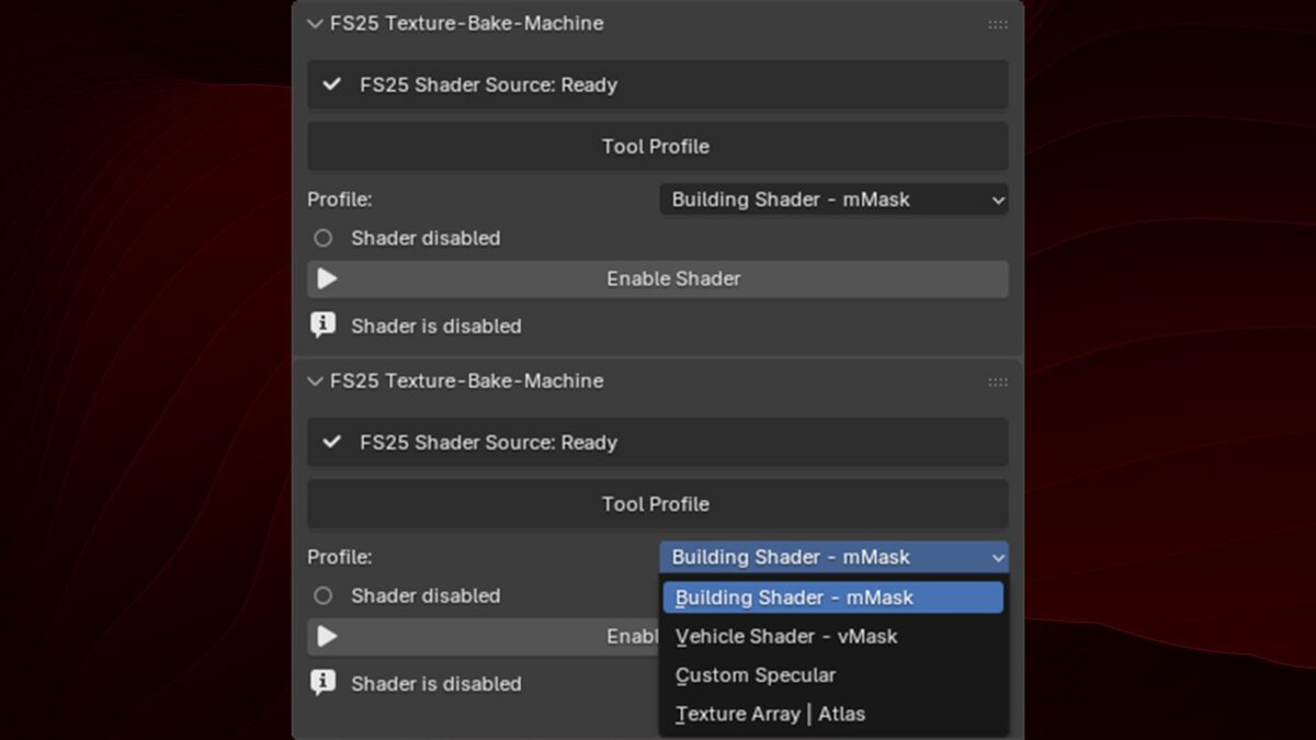 Blender Addon Texture Bake Machine v 1.0.1.0