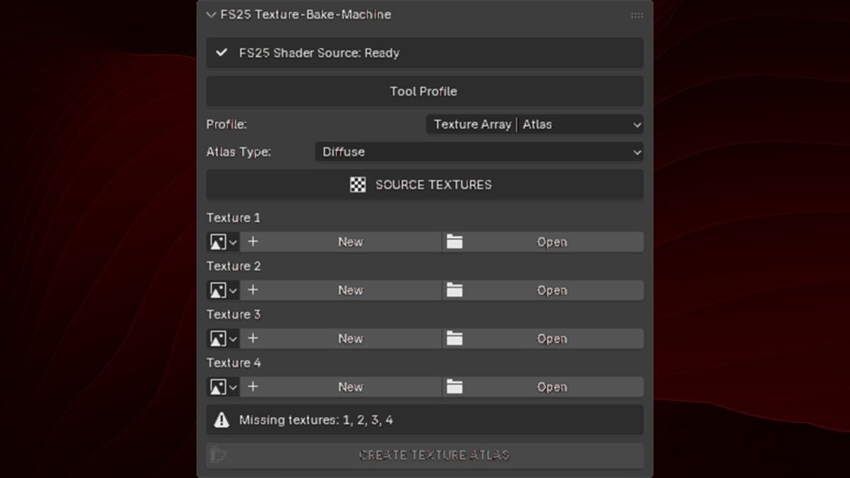 Blender Addon Texture Bake Machine v 1.0.1.0