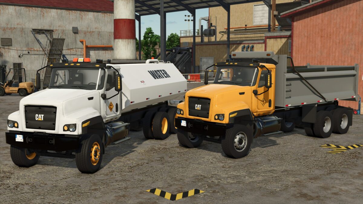 CAT 681 Dump & Water Trucks v 1.0