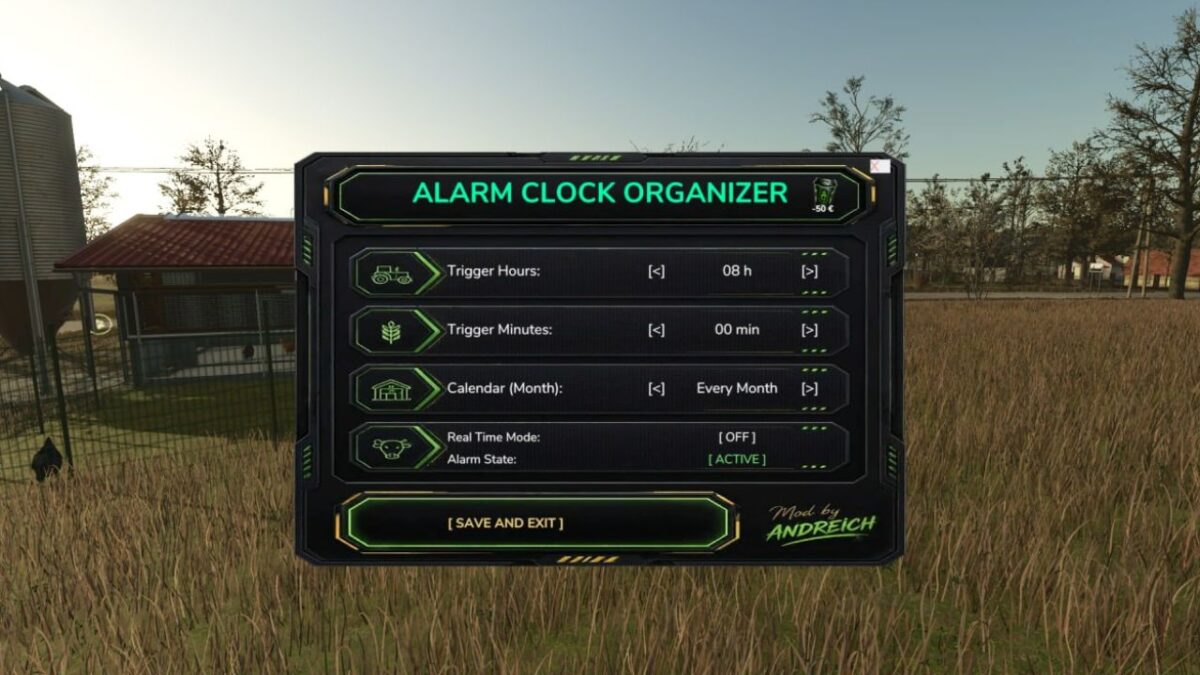 Farmer’s Alarm Organizer v 1.0