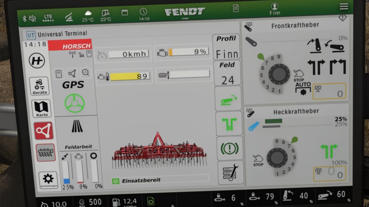 Horsch Grubber isoBUS Screen (Prefab) v 1.0