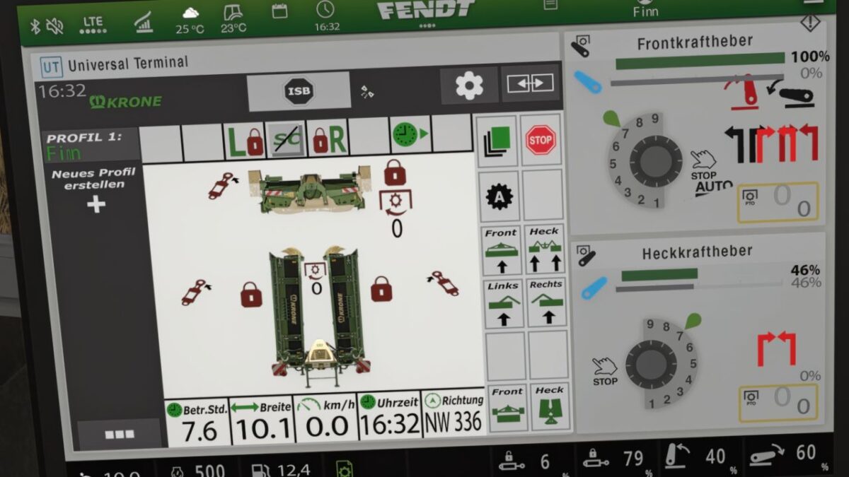 Krone EasyCut IsoBus Screen (Prefab) v 1.0.0.1