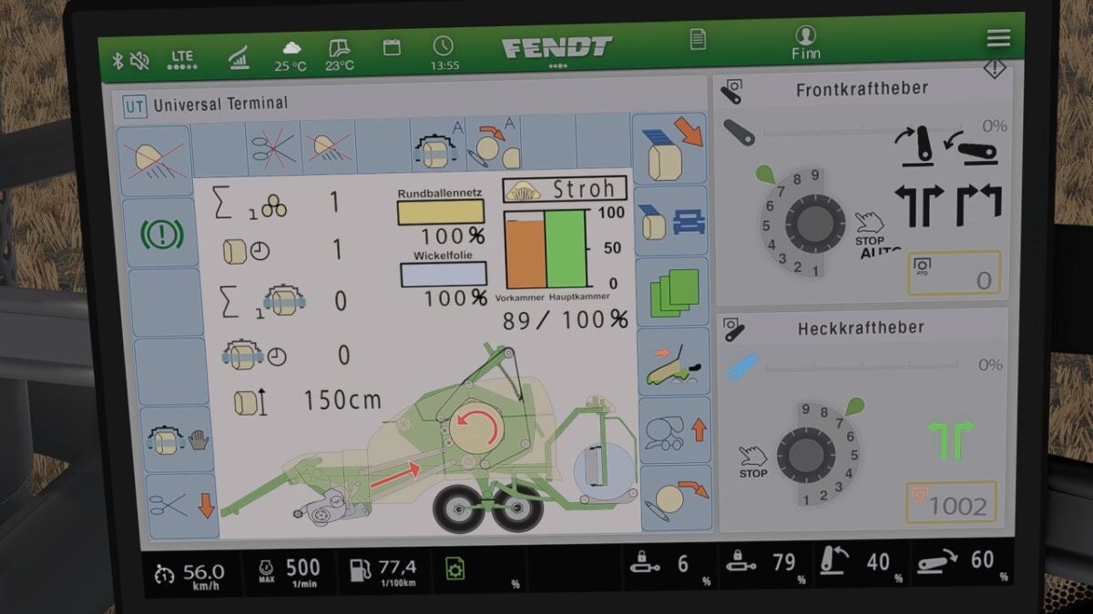 Krone Ultima Isobus Screen (Prefab) v 1.0