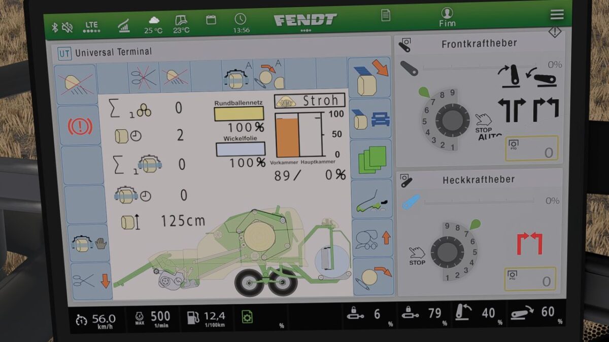 Krone Ultima Isobus Screen (Prefab) v 1.0