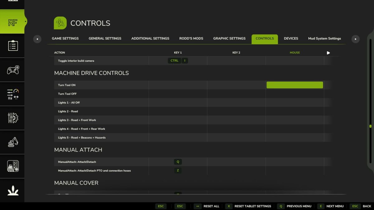 Machine Drive Controls v 1.0.1.0