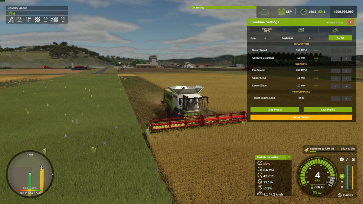 Realistic Harvesting v 1.5.2.0