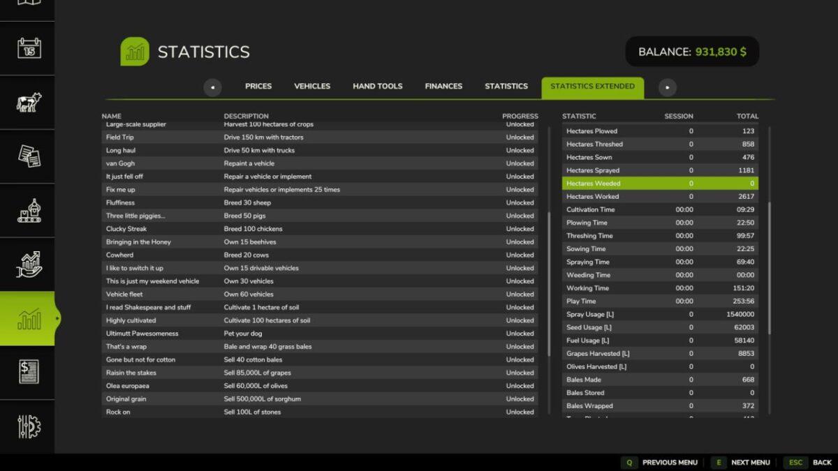 Statistics Extended v 1.0.0.1