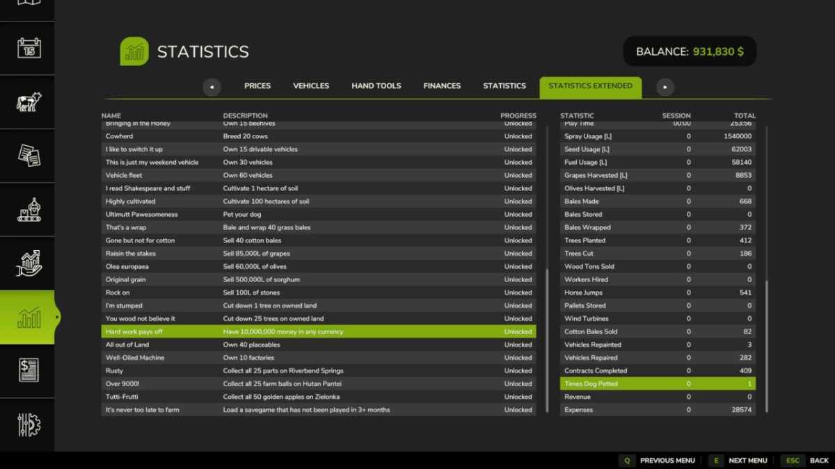 Statistics Extended v 1.0.0.1