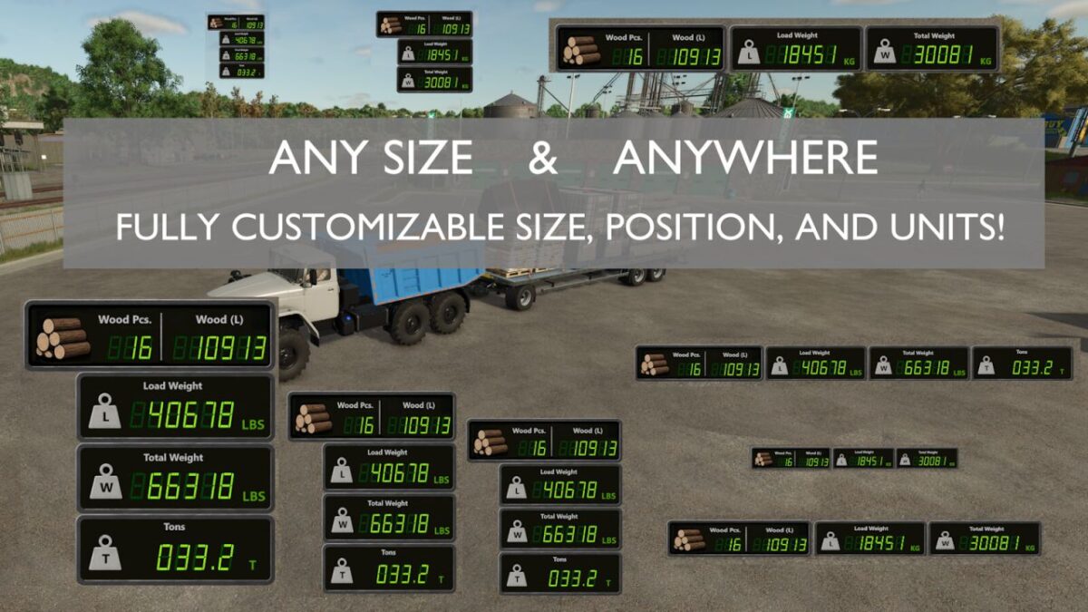 Wood and Weight Info v 1.0.1.0