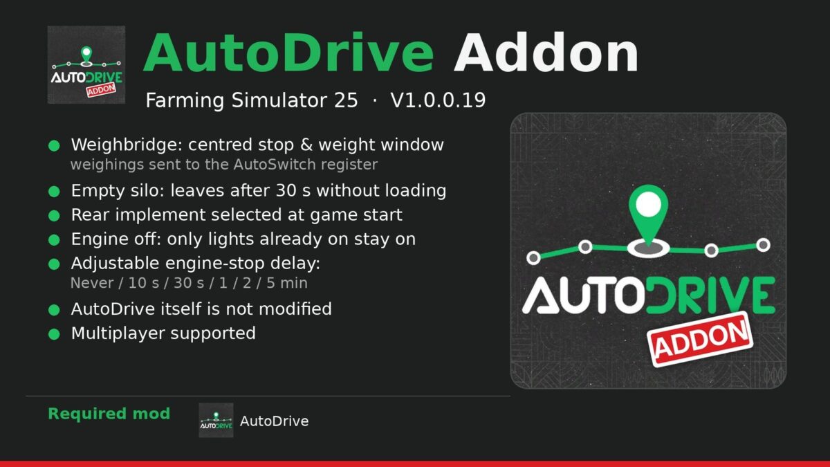 AutoDrive Addon v1.0.0.19