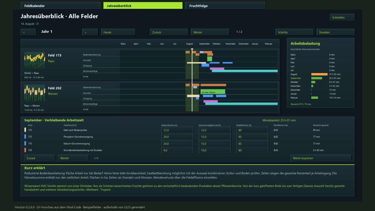 Crop Rotation Calendar v0.2.6.0 BETA 2