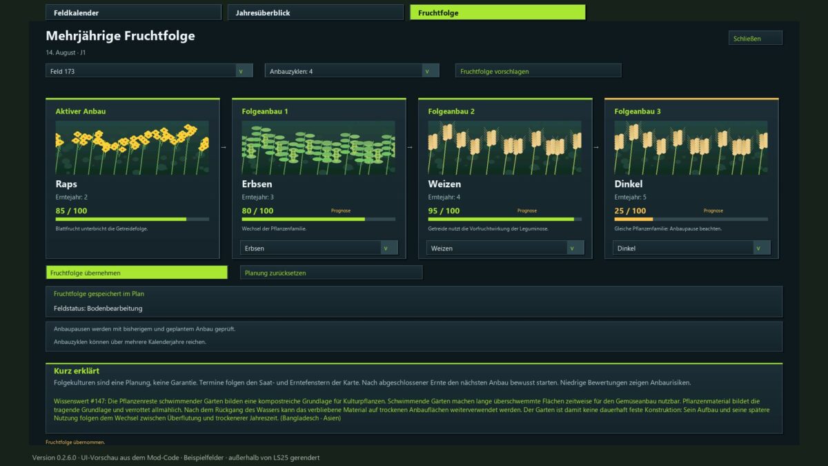 Crop Rotation Calendar v0.2.6.0 BETA 2