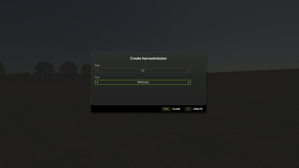 Harvestmission Creator v1.0.0.0