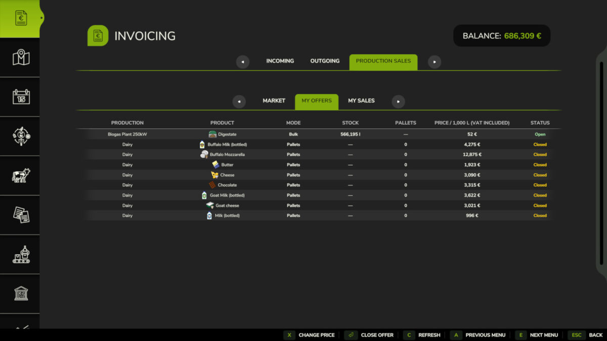Invoices - Production Sales v1.0.0.0