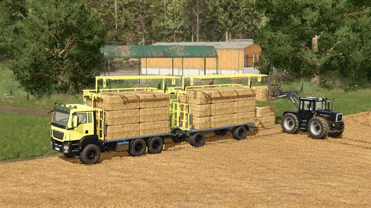 MAN TGS Fliegl Bale Platform v1.0.0.2