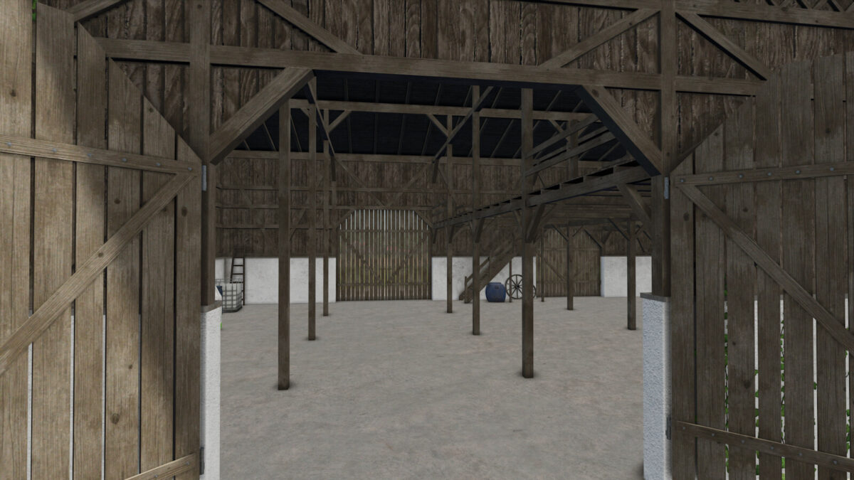Old Wooden Bavarian Hall With Hayloft v1.0.0.0