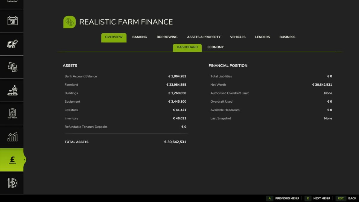 Realistic Farm Finance v 1.1.3.9