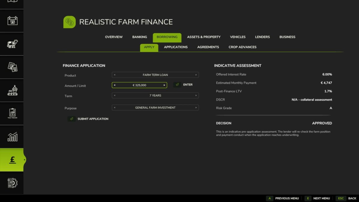 Realistic Farm Finance v 1.1.3.9