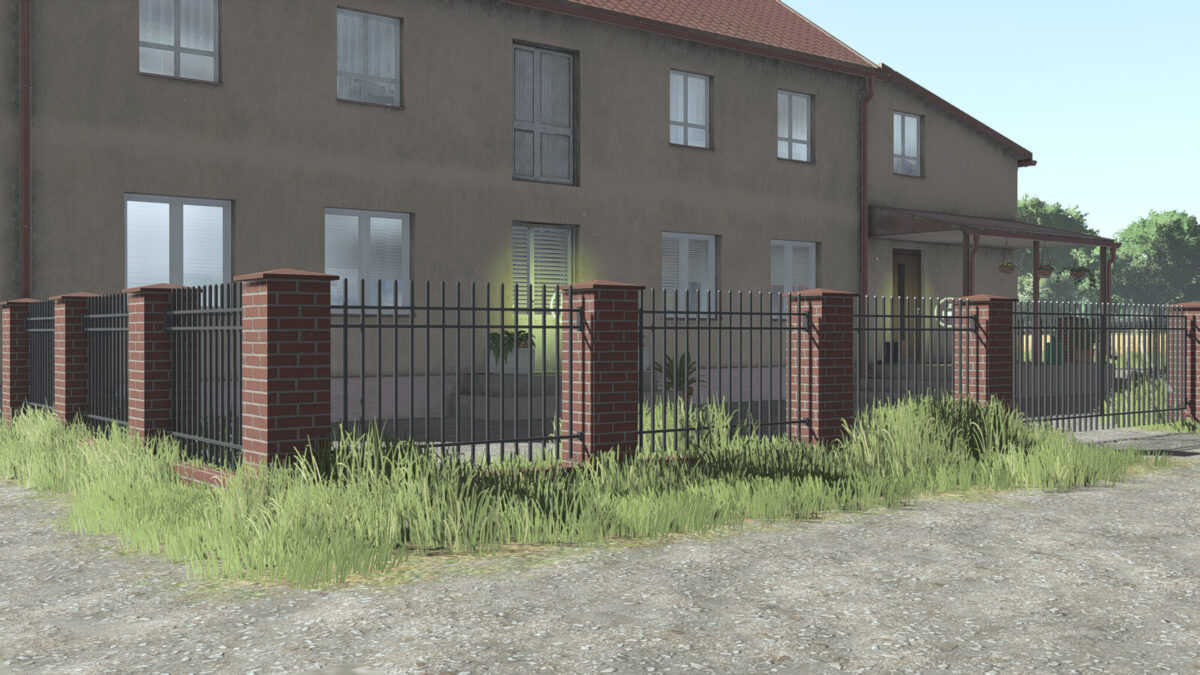 Red Brick And Metal Fence v1.1.0.0