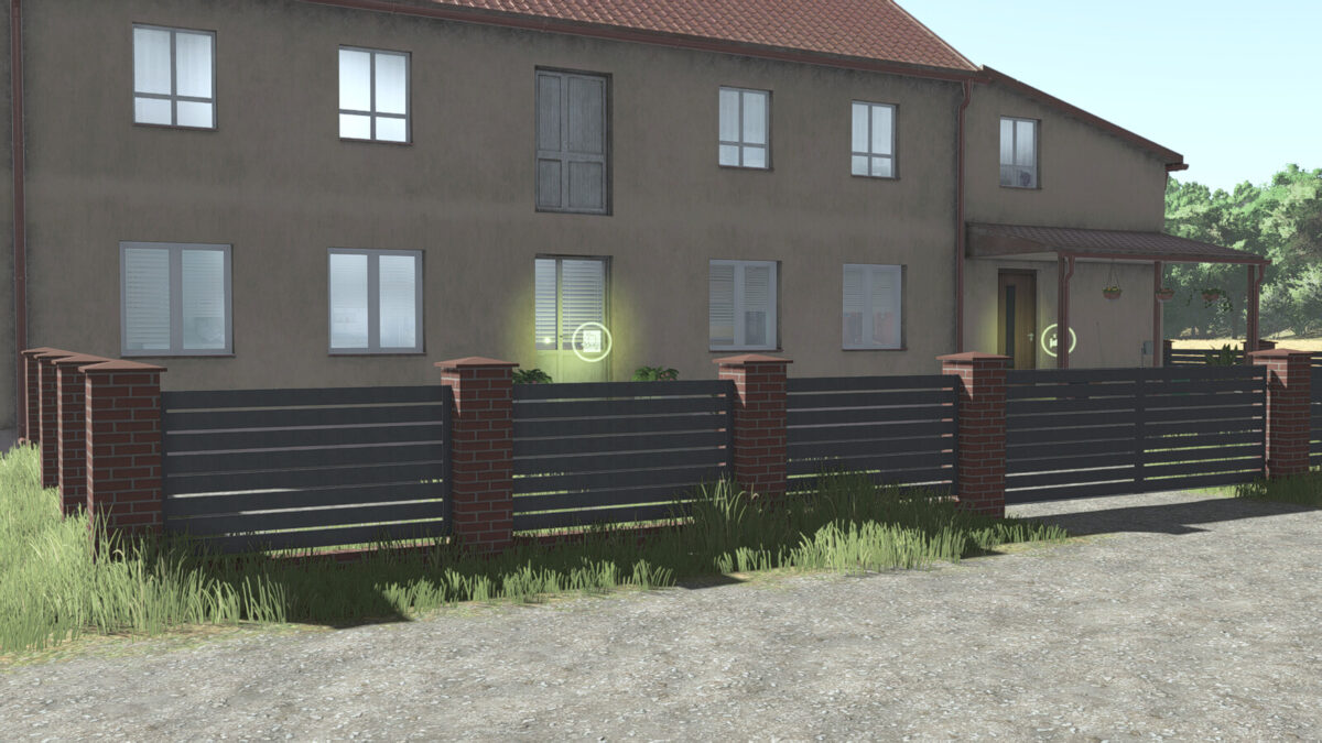 Red Brick And Metal Fence v1.1.0.0